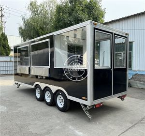 Mobile Coffee Pizza Pasta Food Truck Trailers Commercial Use Mobile Food Trailer Food <b>Cart</b> with Fully <b>Kitchen</b> Equipments - Product Image 3