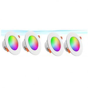 Colorful Spot <b>LED</b> <b>Ceiling</b> Lamp Recessed Round <b>Light</b> Smart Home <b>Light</b> 10W 15W RGB <b>Dimmable</b> Wifi Smart Downlight - Product Image 1