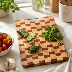 <span class=keywords><strong>Tabla</strong></span> <span class=keywords><strong>de</strong></span> <span class=keywords><strong>cortar</strong></span> <span class=keywords><strong>de</strong></span> madera a cuadros premium con patrón <span class=keywords><strong>de</strong></span> mosaico, bloque <span class=keywords><strong>de</strong></span> carnicero <span class=keywords><strong>de</strong></span> 1.5 pulgadas <span class=keywords><strong>de</strong></span> grosor, <span class=keywords><strong>tabla</strong></span> <span class=keywords><strong>de</strong></span> picar <span class=keywords><strong>de</strong></span> grano final para uso profesional - Product Image 4