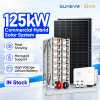 Sistem Tenaga Surya Hibrida Solis 100kW 125kW 500kW Dengan Aksesoris Lengkap untuk Bangunan Komersial dan Mikrogrid