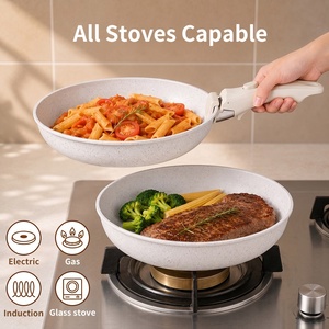 Ensemble de 8 casseroles et poêles en acier au carbone de haute qualité, antiadhésives, avec poignée amovible, pour cuisinière à induction - Product Image 3