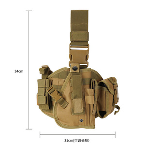 600D Nylon Camo Adjustable Leg Mount Storage Pouch Waterproof Foldable MOLLE System Outdoor Camping Hiking Field Tool Carry Slee - Product Image 6