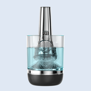 For Rotary Shaver Cleaner Rinse Stand Cup Compatible All Shaver <b>Heads</b> Face Shaver Pro Electric Bald <b>Head</b> Wet Dry <b>Razor</b> - Product Image 1