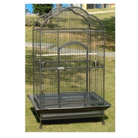 Cage à oiseaux en fer extra-large écologique avec motif animalier et plateau en plastique, pour perroquets, élevage et usage domestique, emballée en boîte, vente en gros