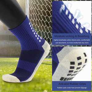 Wholesale Crew Thick Anti Slip Anti-Bacterial Breathable Football Performance Grip <b>Socks</b> Soccer Sport Men Casual Adults Autumn - Product Image 4