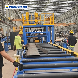 Ligne de production de soudage horizontal pour poutres en acier en forme de H - Product Image 6