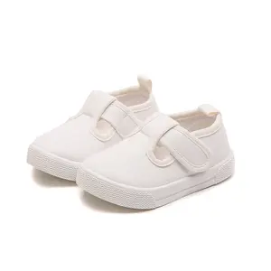 High quality casual shoes for boys and girls baby indoor white children's canvas shoes kids shoes wholesale