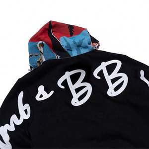 Sweat à capuche streetwear zippé 500 g/m² personnalisé avec col à capuche brodé de créateur pour les marques de vêtements - Product Image 3