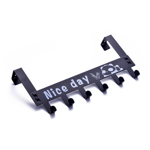 Perchero de puerta Nahe con 6 ganchos de metal, diseño de panda de dibujos animados, para guardar abrigos, sombreros y paraguas, gancho de pared para la entrada o el dormitorio. - Product Image 5