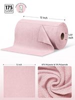 150er-Pack Moderne Umweltfreundliche Ultra-Saugfähige Mikrofaser-Reinigungstücher auf Rolle, Waschbar, 175gsm für Haus und Auto