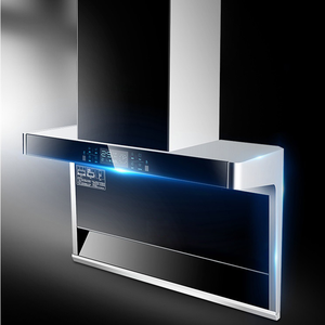 Capot électrique à Double moteur intégré avec écran tactile, 40 pouces, en acier inoxydable, batterie de <span class=keywords><strong>cuisine</strong></span> SS cheminée MAXKY, moteur en cuivre, 200 - Product Image 4