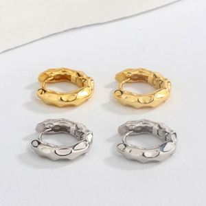Pendientes de Aro Circulares de Plata de Ley 925 con Baño de Rodio, Modernos y Elegantes, para Mujer, Regalo de Boda - Product Image 4