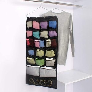 Dual-Sided Hanging <strong>Closet</strong> Organizer with 42 Mesh Pockets and Metal Hanger Oxford Storage Bags for Tools 2-Sided <strong>Design</strong> - Product Image 5