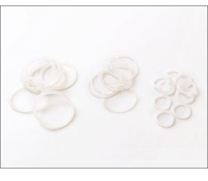 NBR O Ring Kit Set Caucho Silicona Plata de ley 5mm Grado alimenticio Transparente Sello impermeable Goma Contenedor de alimentos 7,2x1,9 - Product Image 5