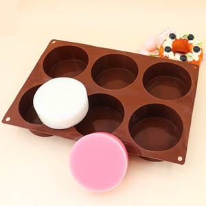 <b>Silicone</b> Round Cake Mould Flat Bottom Dessert Mold Non Stick <b>Baking</b> Tray for Chocolate Fondant and DIY Party Treats - Product Image 3