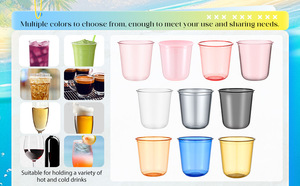 Gobelet jetable transparent en PET de 450 ml et 300 ml (32 oz), modèle 107 mm, grande capacité pour fruits, thé au lait et matcha - Product Image 6