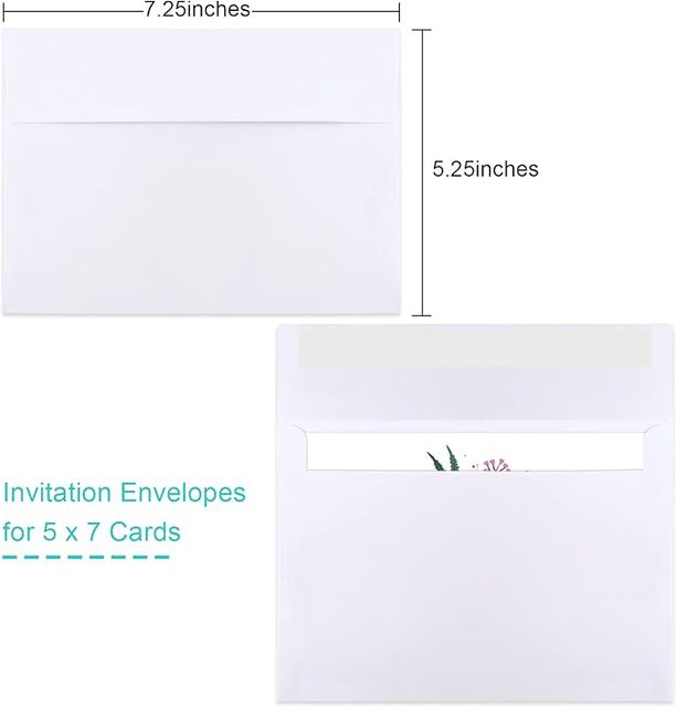 A7 Size Printable Blank Postcards Matte Finish Flat Invitation Cards for Wedding Birthday Party Baby Shower DIY Printing