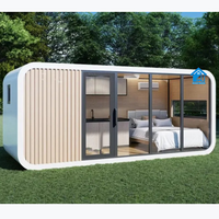Maison conteneur préfabriquée modulaire et mobile de 20 et 40 pieds, type Tiny House en kit, avec cabine hôtelière capsule pour commerces et vie urbaine