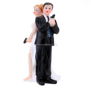 Bride and Groom <strong>Spy</strong> Guns <strong>Wedding</strong> Cake Topper - Product Image 1