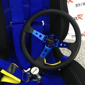Asiento de Auto Deportivo de Diseño Personalizado, Estilo Carreras, Color Azul, Volante, Cinturón de Seguridad, <span class=keywords><strong>Interior</strong></span> de Auto Elegante - Product Image 6
