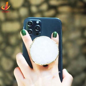 Soporte para Teléfono con Piedra Natural Druzy, Rotación de <span class=keywords><strong>360</strong></span>°, Base Adhesiva para Escritorio y Cama, Compatible con Todos los Móviles, Venta al Por Mayor - Product Image 5
