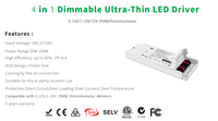 CE 24V 40W 4 en 1 regulable 0-10V/1-10V/10V PWM/Potenciómetro LED Controlador regulable