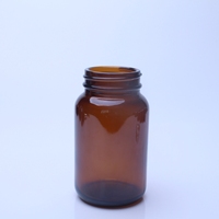Botol kaca Soda cetakan leher sekrup Amber transparan 120ml kualitas tinggi terlaris untuk Tablet/Pil/Kapsul/suplemen