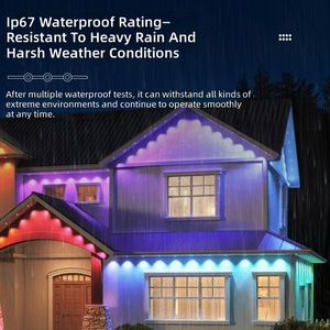 Waterproof LED Eaves Strip Light IP67 <b>RGB</b> Full Color Outdoor Decorative Lighting - Product Image 2