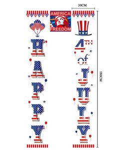 Cartel colgante para decoración interior, cortina del Día de la Independencia Americana, pancarta de la bandera del 4 de julio, porche patriótico, nuevo - Product Image 4