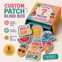 Patch brodé personnalisé couleur sur mesure, motif animal de dessin animé, thermocollant, logo personnalisé pour vêtements, chapeaux, chaussures, sacs, sacs à dos