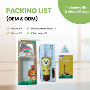 Bàn chải đánh răng điện hoạt hình cho trẻ em Bàn chải đánh răng điện 360 độ Sonic Travel Bàn chải đánh răng điện thông minh chạy bằng pin Bàn chải đánh răng điện cho bé - Product Image 4