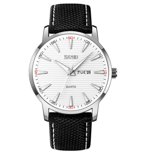 SKMEI-Reloj de negocios para hombre, cronógrafo de cuarzo resistente al agua, con correa superior, de marcha atrás, 9303 - Product Image 3