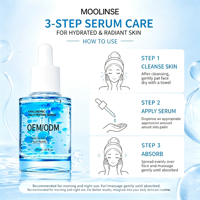 Sérum Visage à l'Acide Hyaluronique et aux Multi-Peptides PDRN - Formule Hydratante Légère 30mL