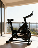 Vélo de spinning vertical en acier avec volant d'inertie de 6 kg, système de résistance réglable en feutre de laine, écran LCD, silencieux, pour usage domestique, vente en gros fabricant