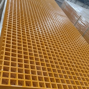 Promozione a buon mercato resistente alla corrosione FRP grata 38x38mm maglia pannelli in fibra di vetro per le acque reflue chimico del pavimento della piattaforma - Product Image 4