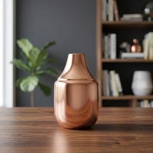 <b>Copper</b> Plated Iron <b>Vase</b> - Product Image 3