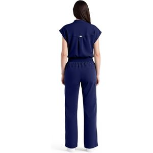 Conjunto de Uniformes Médicos para Mujer FOXA, Top sin Mangas, Pantalones Rectos, 9 Bolsillos, Cintura Elástica, Uniformes de Hospital - Product Image 2