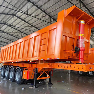 Oferta Especial: Remolque Volquete de Acero de 3 Ejes Personalizable, Semirremolque de Carga Trasera, Neumáticos 12R22.5, Carga Útil de 30000 kg, 42 m³, 28 Toneladas - Product Image 1