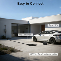 Câble d'extension de charge pour véhicules électriques GBT Type 2, étanche, GB/T IEC62196, neuf, fabriqué en Chine