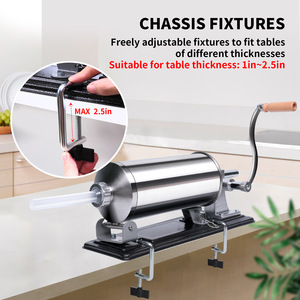 Tự Chế Công Suất Lớn Của Nhãn Hiệu Xúc Xích Máy Thép Không Gỉ Thịt & Gia Cầm Điền Công Cụ Để Sử Dụng Nhà - Product Image 6