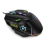 Souris de jeu essentielle, capteur optique 6400 DPI, interrupteurs mécaniques, souris filaire pour ordinateur portable, PC, joueur, pour Razir