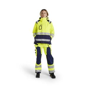 BLAKLADER - 490419873389XS Veste Shell haute visibilité pour femme Jaune/Bleu marine-EAN 7330509505625 HI-VIS WORKWEAR - Product Image 3