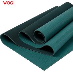 Tapis de yoga Woqi 6 mm d'épaisseur, antidérapant, en TPE, vert océan, rectangulaire, universel pour l'exercice et le remodelage corporel - Product Image 2