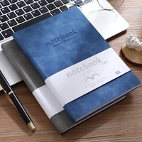 Cuaderno A5 de Tapa Dura de Cuero con Logotipo Personalizado, 80 Hojas, Grabado Láser, Set de Regalo con Bolígrafo
