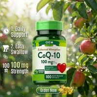 TK Amazon Bestseller CoQ10 Capsules molles - 100 unités Fabriqué en Chine Directement Supplément nutritionnel transfrontalier