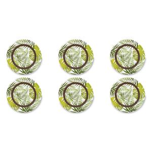 Set di 6 sottopiatti Excelsa in plastica con decorazioni a foglie, 33 cm, multicolore, per feste - Product Image 3