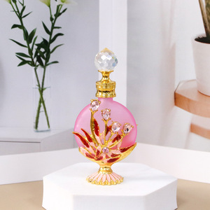 ขวดน้ำหอมสีใสทรงกล้วยไม้15มล. ขวดแก้วเปล่าน้ำมันหอมระเหยแยกขวด - Product Image 2