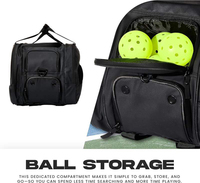 Sac à dos de sport professionnel avec poche dédiée pour chaussures, sac à dos de pickleball, imperméable et durable, adapté au cricket