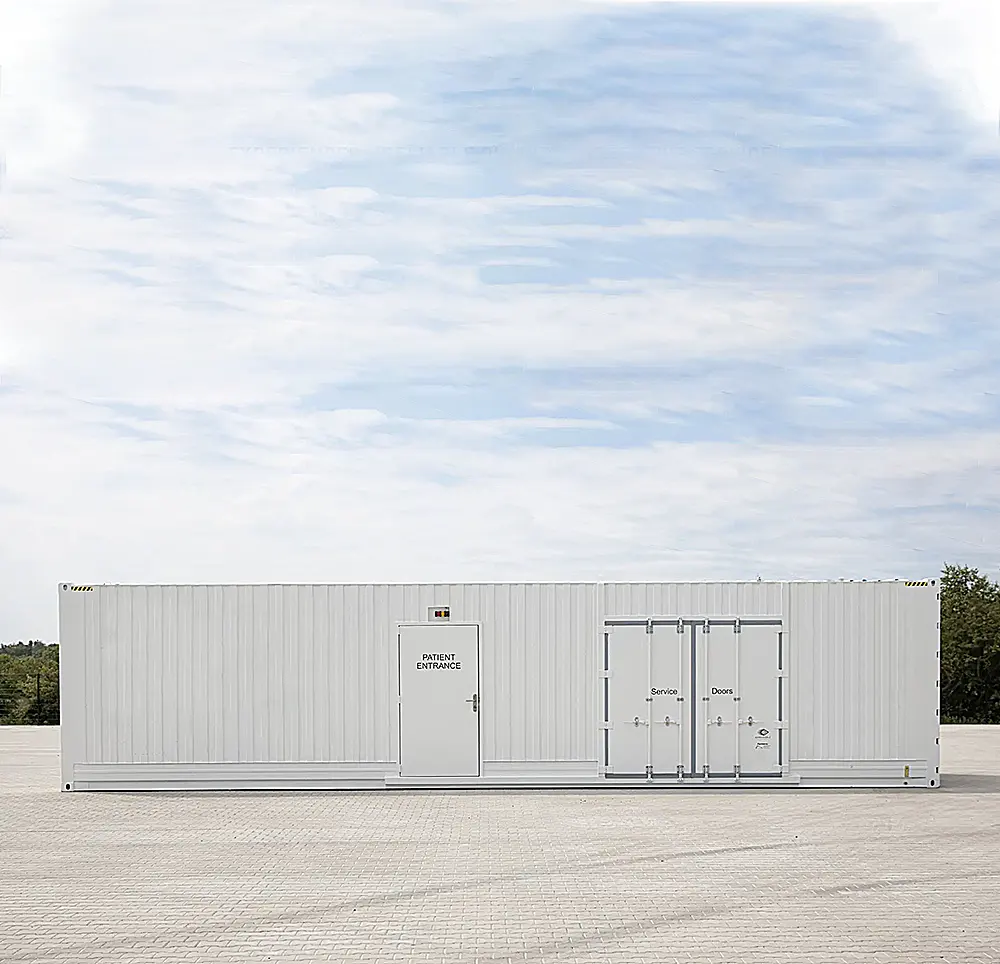 Özelleştirilmiş konteyner evler prefabrik laboratuvar 40ft tıbbi mobil konteyner Lab ile donatılmış dolabı duman dolabı