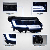 Ensemble de phares LED BK pour Range Rover Vogue 2013-2023, projecteur laser, matrice LED, mise à niveau Facelift, Plug and Play
